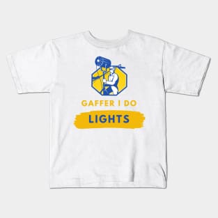 Film Gaffer Lighting Technician Kids T-Shirt